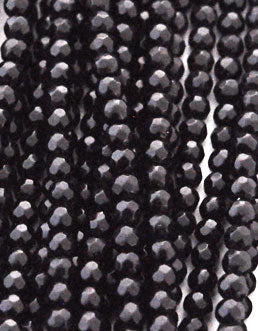 5074 - Facetteret Onyx 4mm
