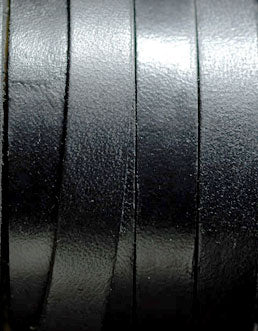 5441 - Sort flad læder 2x10 mm