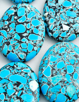 5549 - Blue Howlite 9x30x40mm