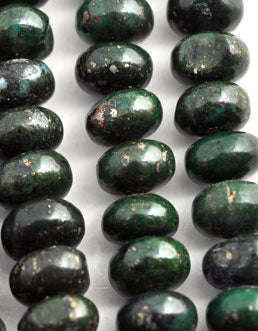5584 - Green Jasper with Pyrite 6x10mm