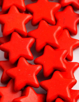 5637 - Red Howlite 5x15mm