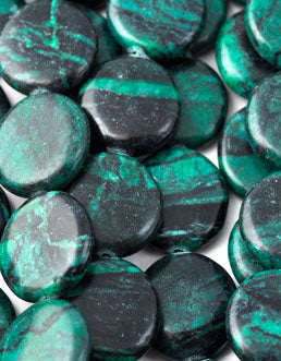 5719 - Green/Black Howlite 5x17mm