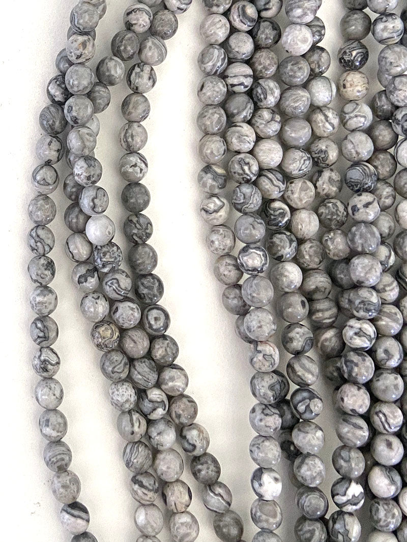 6040 - Round Jasper 6mm