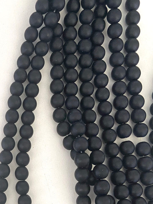 6051 - Rund mat Onyx 8mm