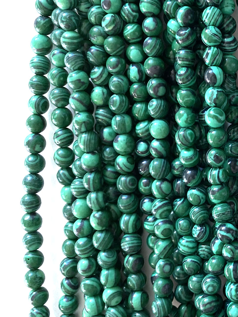 6086 - Rund Malakit 6mm
