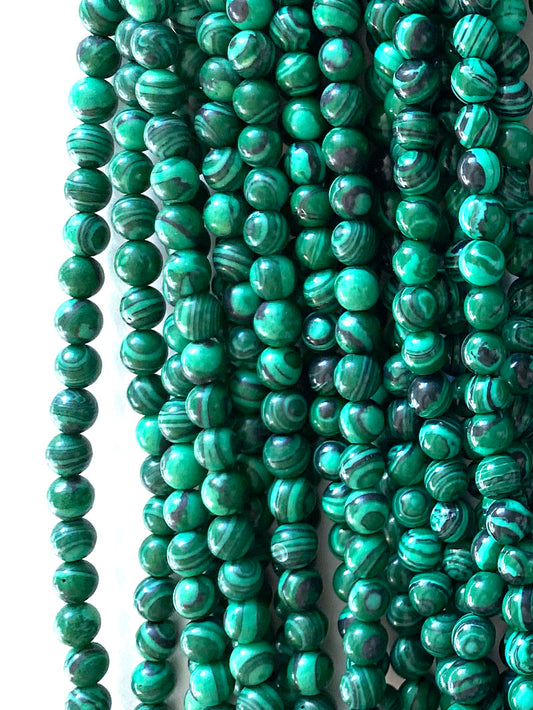 6086 - Rund Malakit 6mm