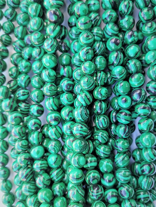 6208 - Rund Malakit 8mm
