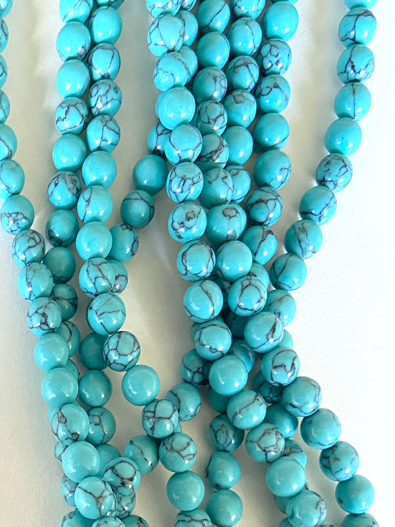 6285 - Round Howlite 8mm