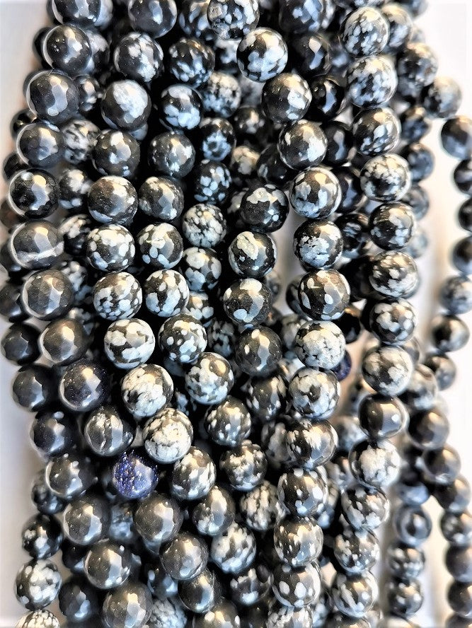 6322 - Sneblomst Obsidian 8mm