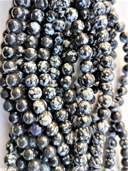 6322 - Sneblomst Obsidian 8mm