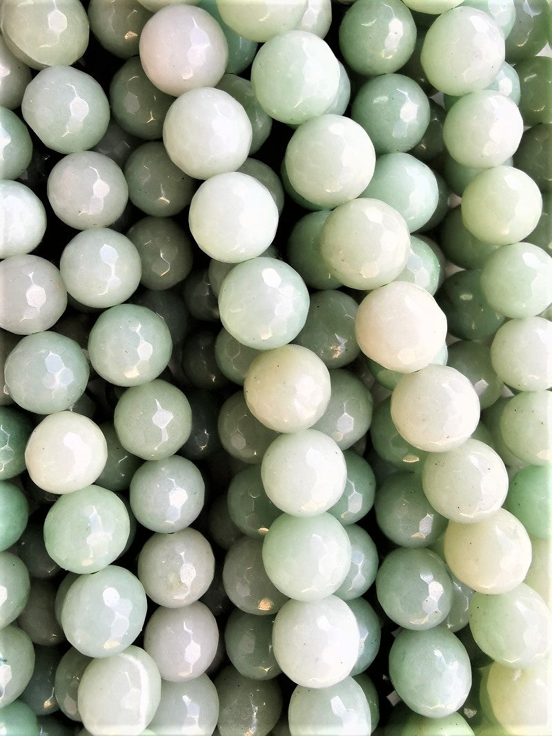 6425 - Faceted Jade 10mm