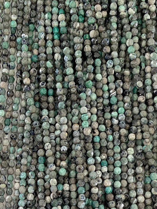 6455 - Faceted Jasper 3mm