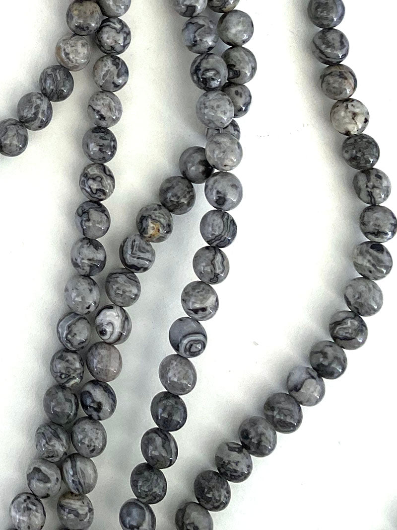6506 - Round Jasper 6mm