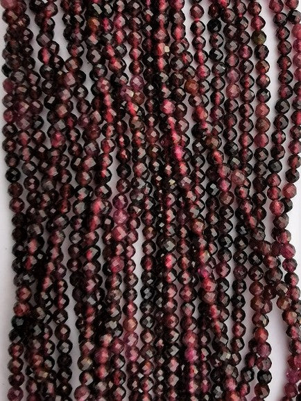 6511- Facetteret Granat 2,5mm