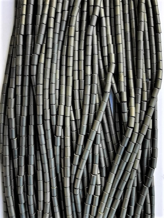 6622 - Matte Hematite 2x4mm
