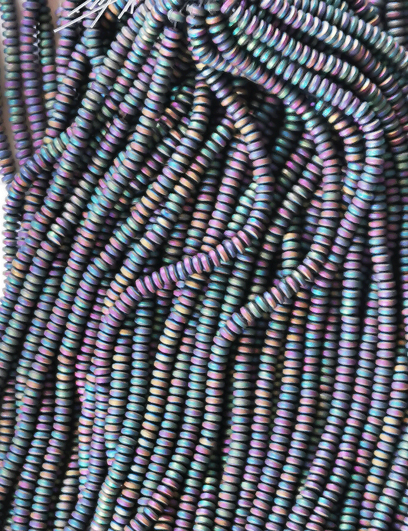 7182 - Mat Hæmatit 2x4mm