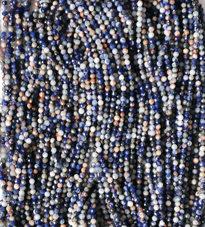 7192 - Facettierter Sodalith 3mm