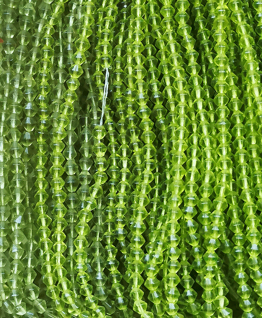 8004 - Grüne Glasperlenschnur 4mm