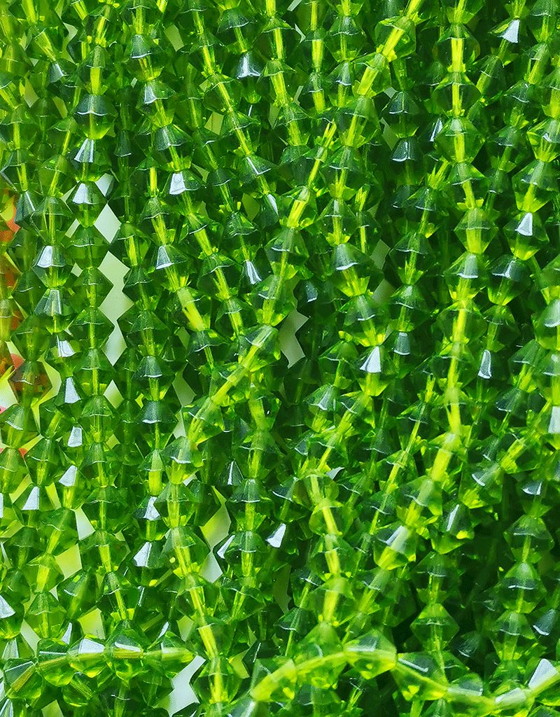 8006 -  Grøn Glas streng 6mm