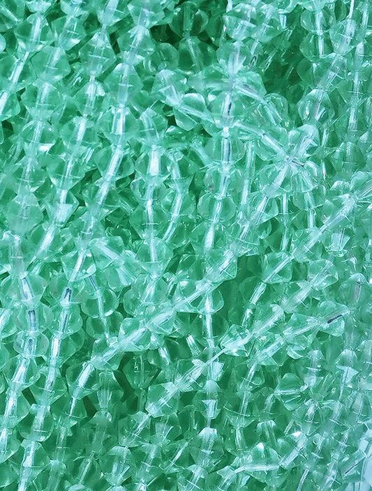 8011 - Grüne Glasperlenschnur 6mm