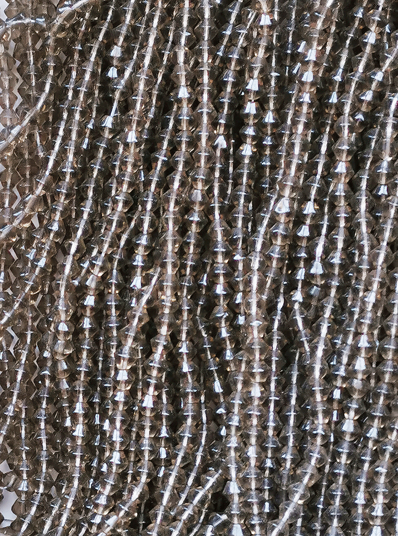 8019 - Grå Glas streng 4mm