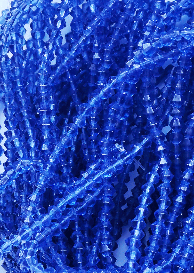 8036 - Blauer Glasstrang 5mm