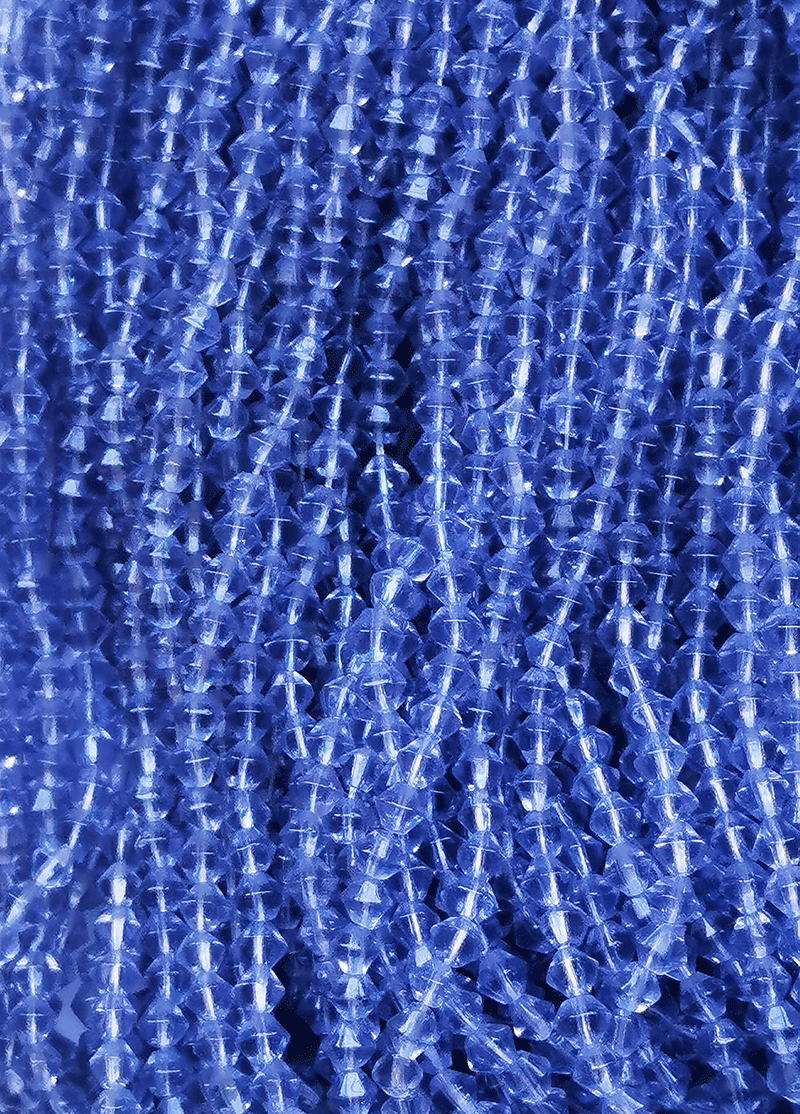 8037 - Blue Glass string 4mm