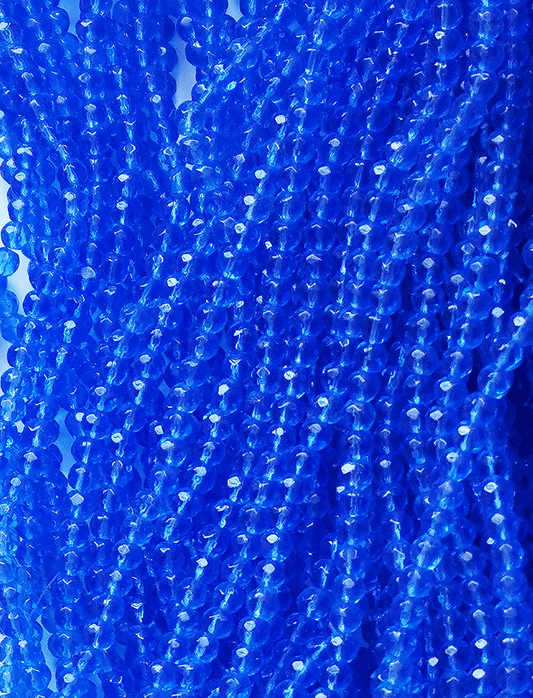 8039 - Blaue Glaskette 4mm