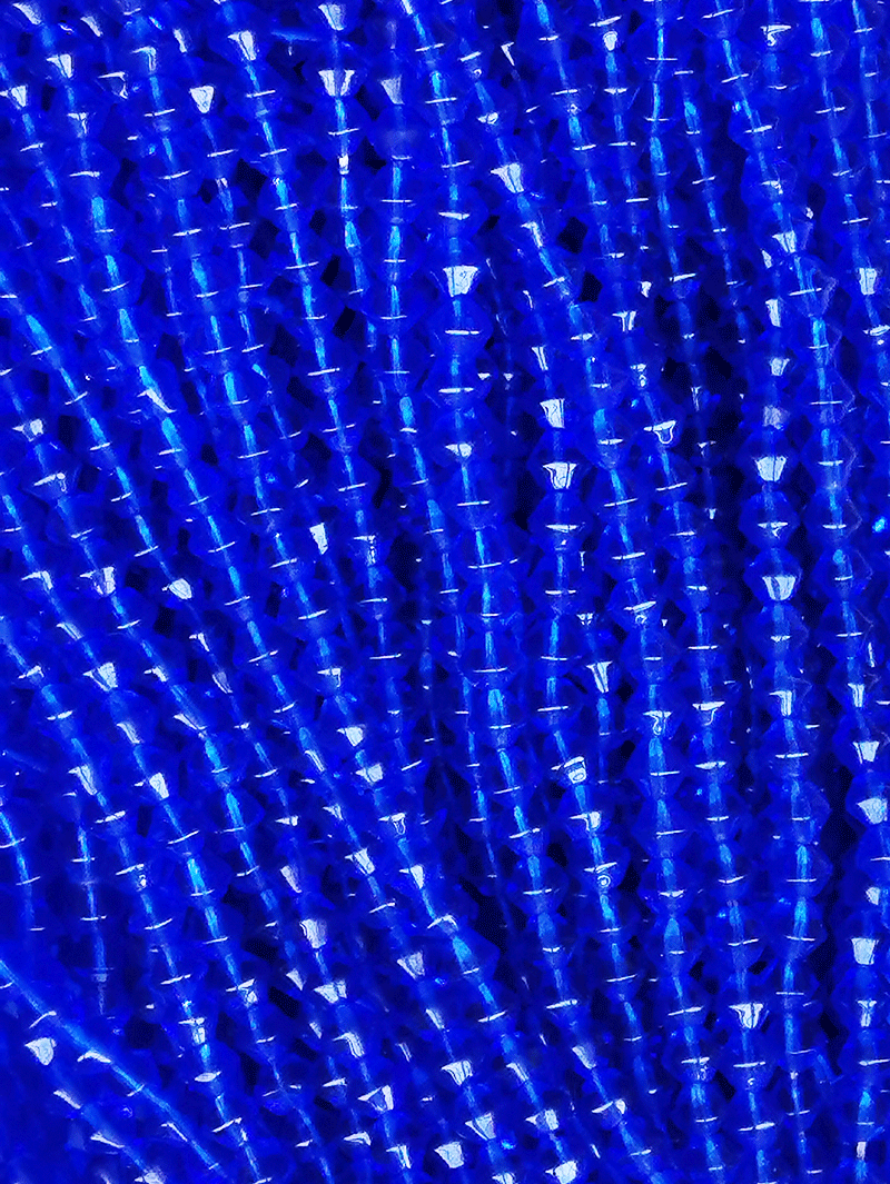8040 - Blue Glass String 4mm