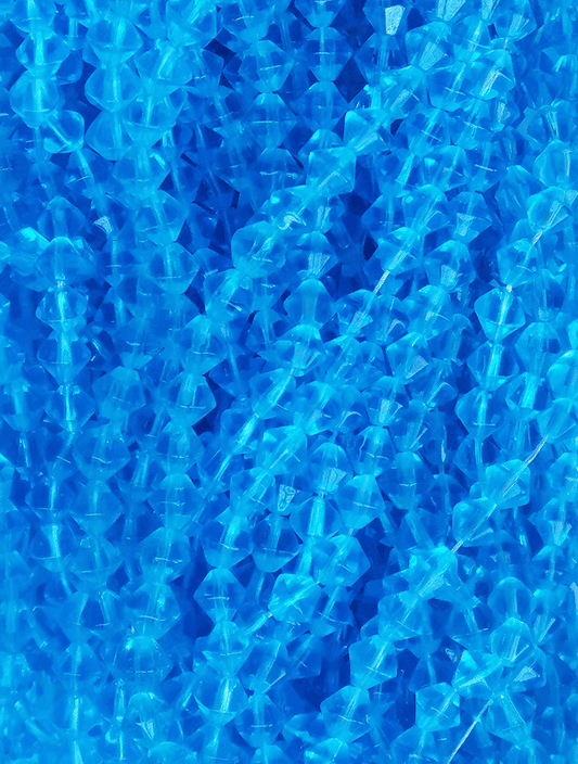 8044 - Blaue Glaskette 6mm