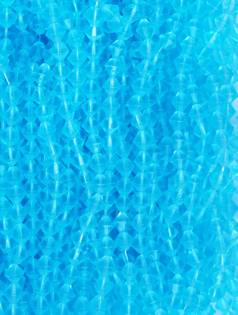8046 – Blaue Glasperlenkette 6mm