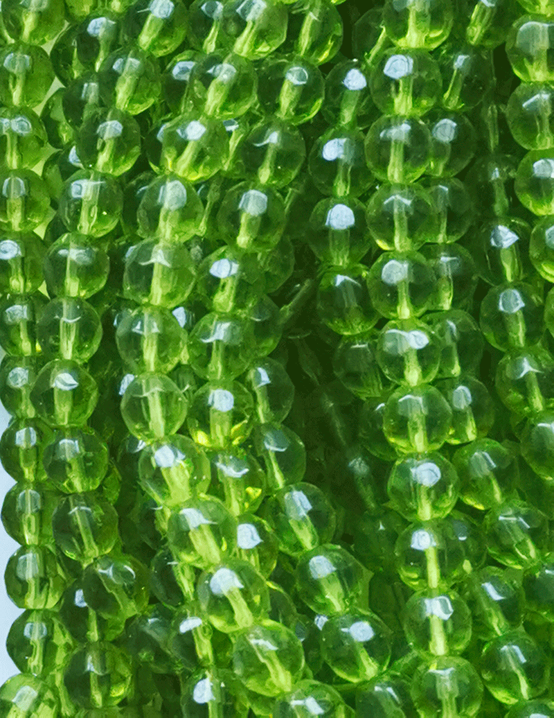 8087 - Green Glass string 8mm