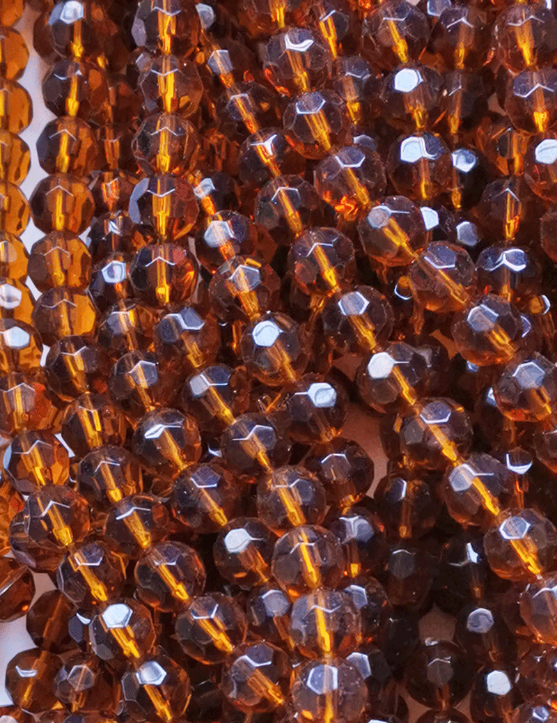 8088 - Brown Glass strand 8mm
