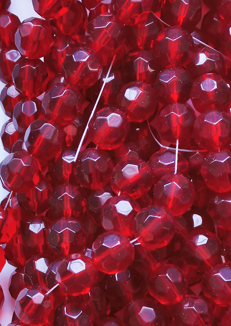 8096 - Red Glass Stringer 9mm