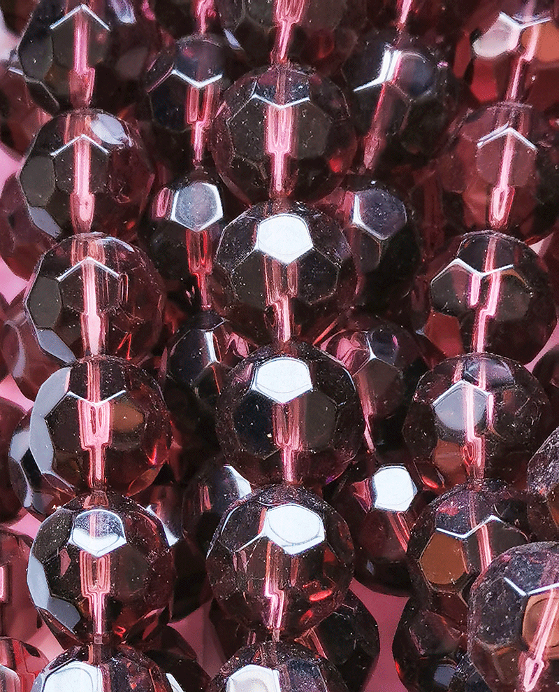 8107 - Rote Glasschnur 14mm