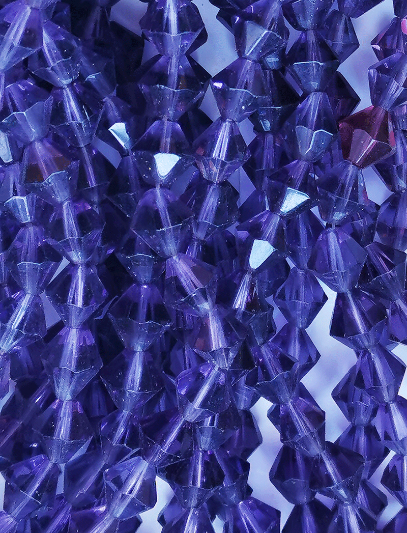8109 - Blaue Glasperlenkette 8mm
