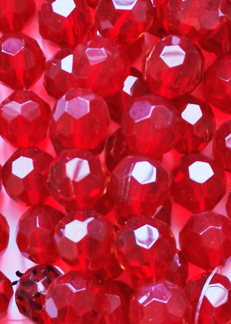 8121 - Rote Glaslitze 16mm