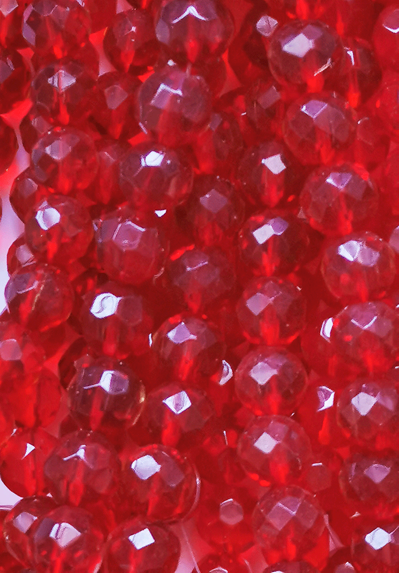 8124 - Roter Glasstrang 10mm