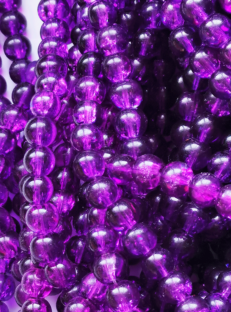 8132 - Lilac Glass strand 8mm