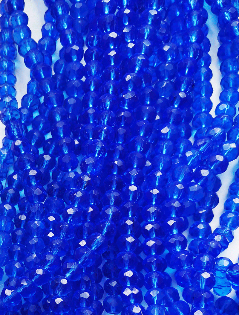 8143 - Blue Glass string 10x8mm