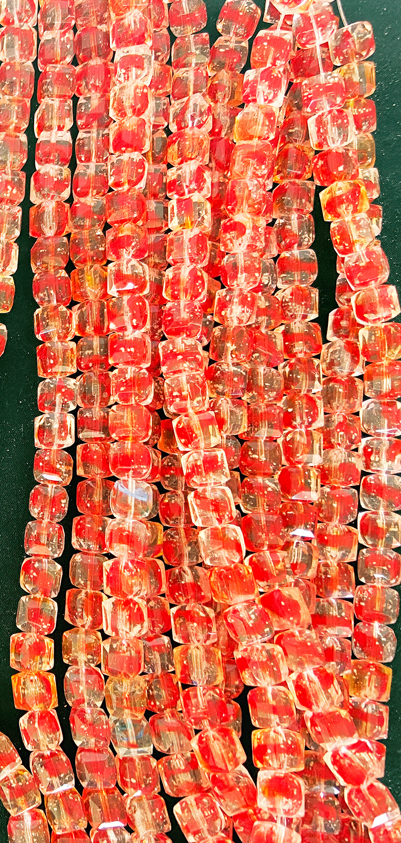 8178 - Roter Glasstrang 10x10mm