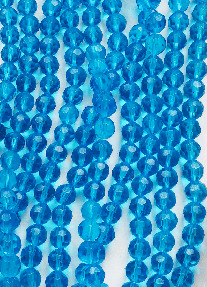 8182 - Blue Glass string 9mm