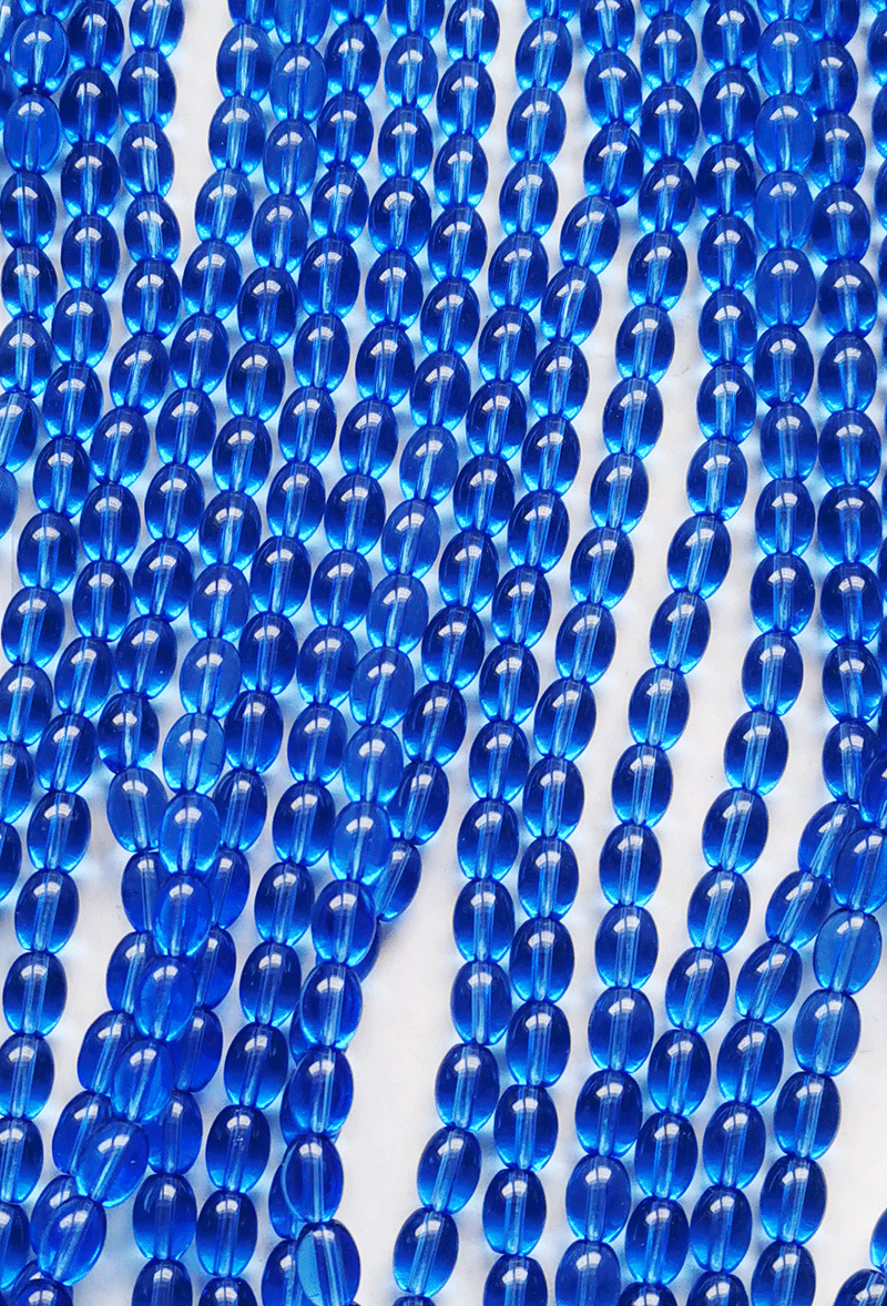 8185 - Blaue Glasstrang 6x9mm