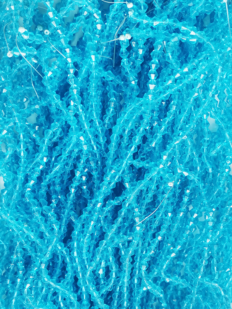 8187 - Blue Glass string 4mm