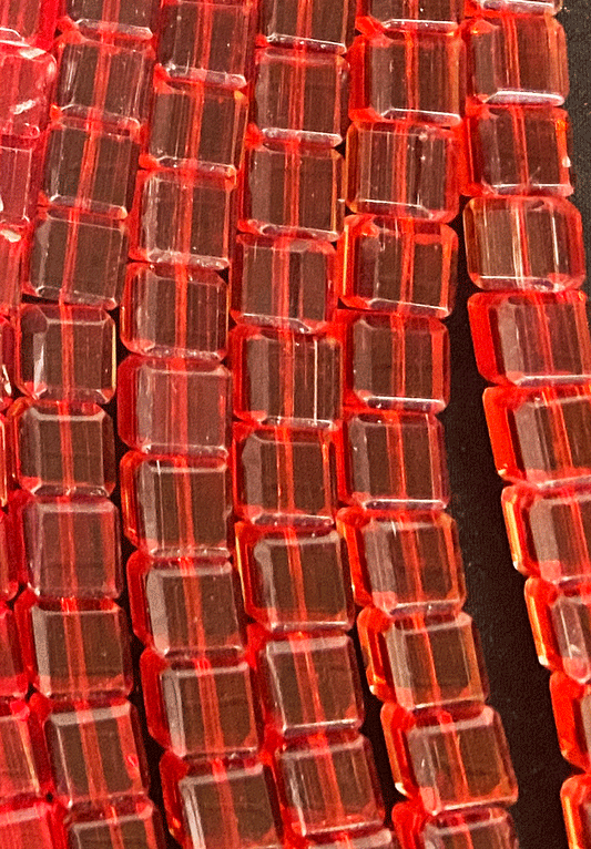 8277 - Red Glass String 10mm